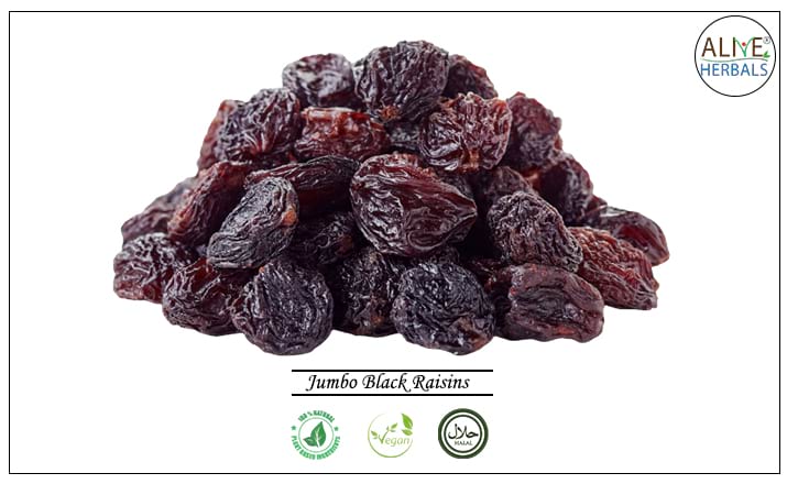 Jumbo Black Raisins - Buy from the health food store