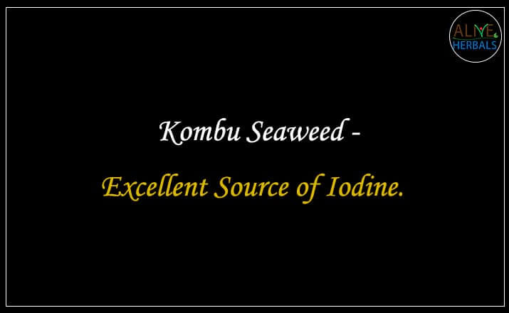 Kombu Seaweed - Buy from the natural herb store