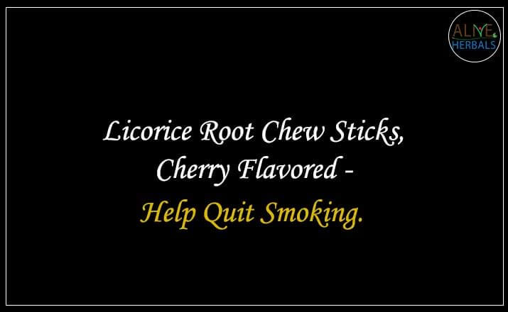 Licorice Root Chew Sticks, Cherry Flavored - Buy from the health food store