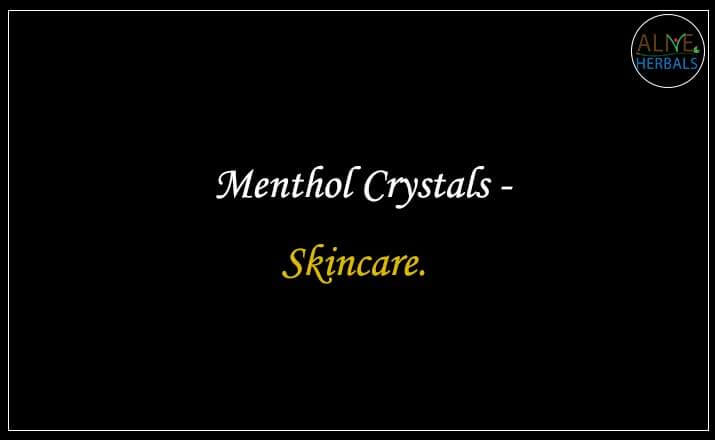 Menthol Crystals - Buy from the natural herb store