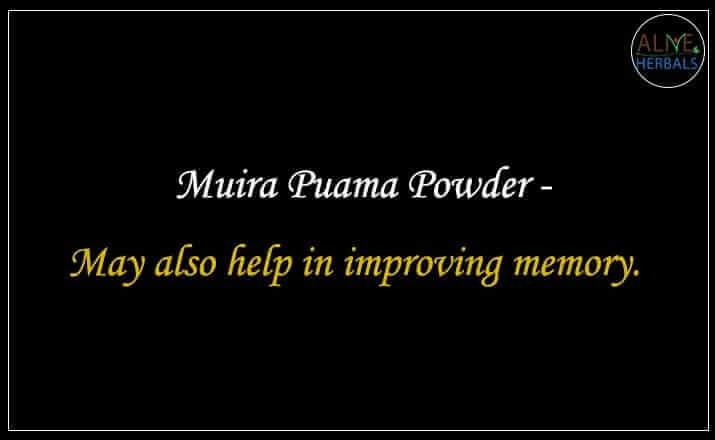 Muira Puama Powder - Buy from the natural herb store