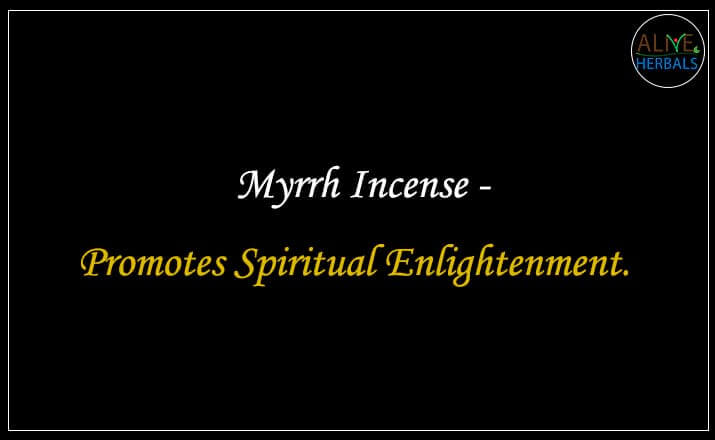 Myrrh Incense - Buy from the natural health food store