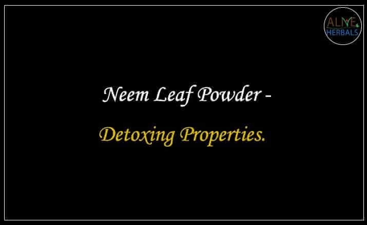 Neem Leaf Powder - Buy from the online herbal store