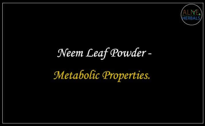 Neem Leaf Powder - Buy from the natural health food store