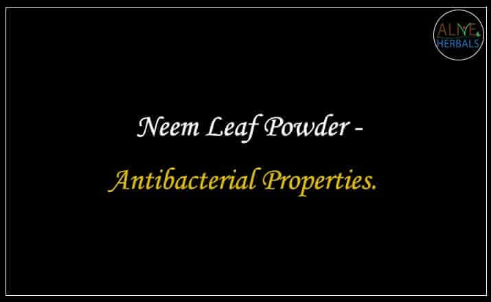 Neem Leaf Powder - Buy from the natural herb store