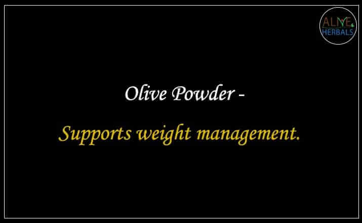 Olive Powder - Buy from the natural health food store