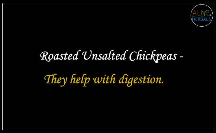 Roasted Unsalted Chickpeas - Buy from the nuts shop online 