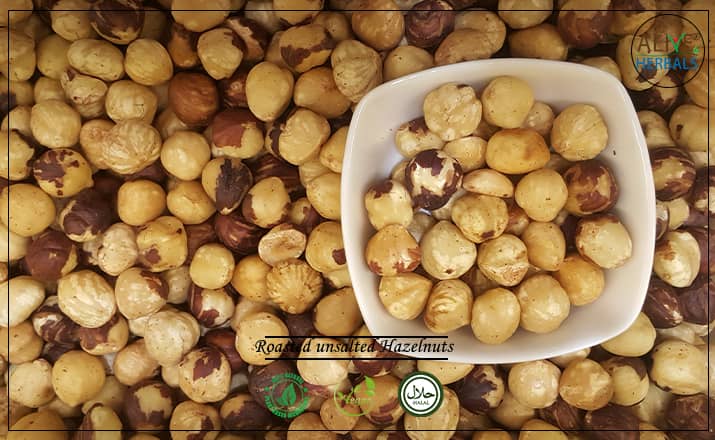 Roasted unsalted Hazelnuts - Buy from the health food store