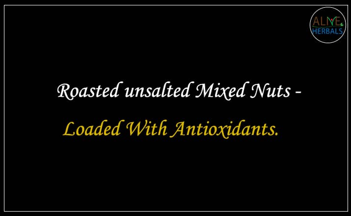 Roasted unsalted Mixed Nuts - Buy from the health food store