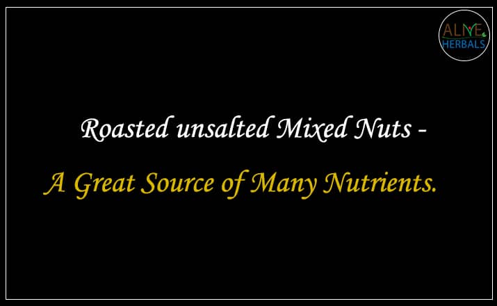 Roasted unsalted Mixed Nuts - Buy from the Nuts shop 