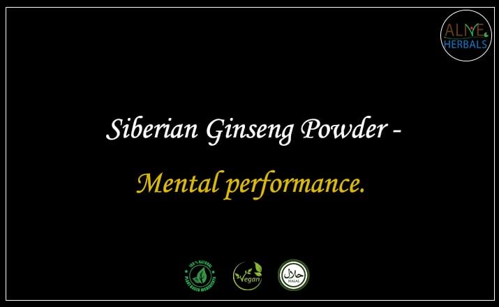 Siberian Ginseng Powder - Buy from the natural health food store