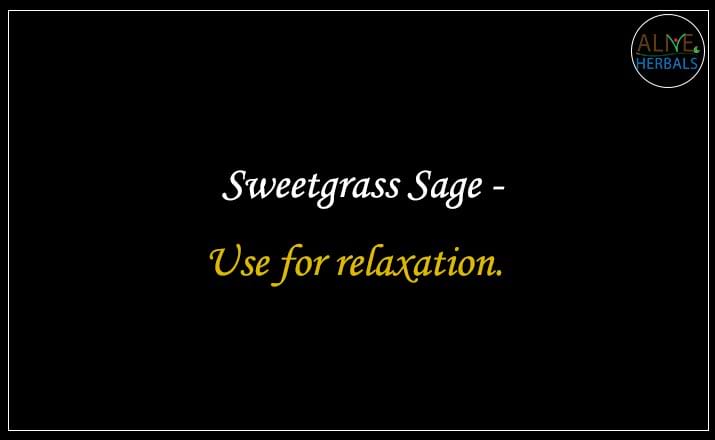 Sweetgrass Sage - Buy from the online herbal store