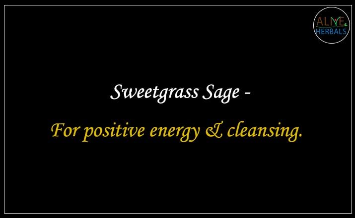 Sweetgrass Sage - Buy from the natural herb store