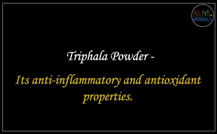 Triphala Powder - Buy from the natural herb store