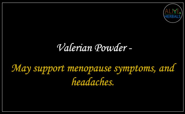 Valerian Powder - Buy from the natural health food store