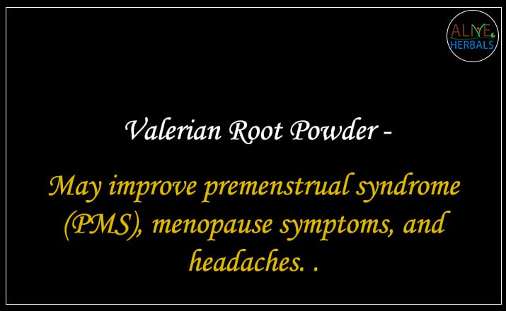 Valerian Root Powder - Buy from the natural health food store
