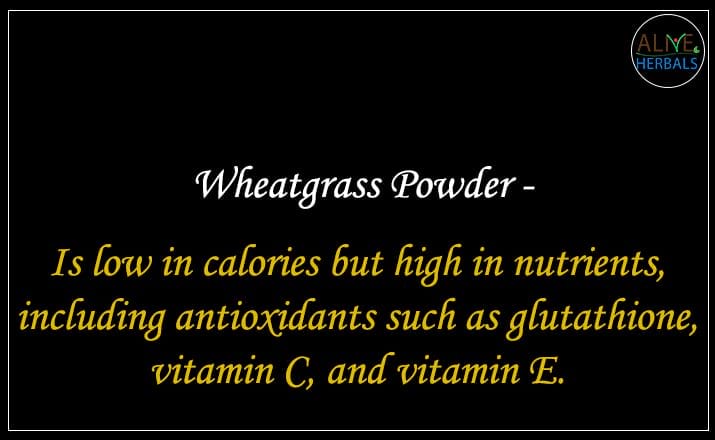 Wheatgrass Powder - Buy from the natural herb store