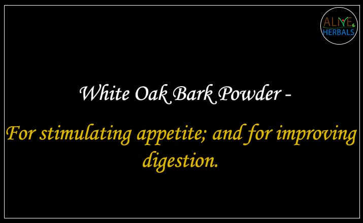 White Oak Bark Powder - Buy from the natural health food store