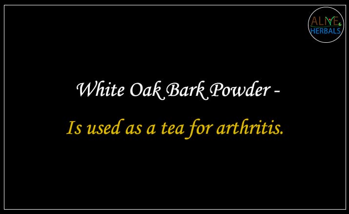 White Oak Bark Powder - Buy from the natural herb store