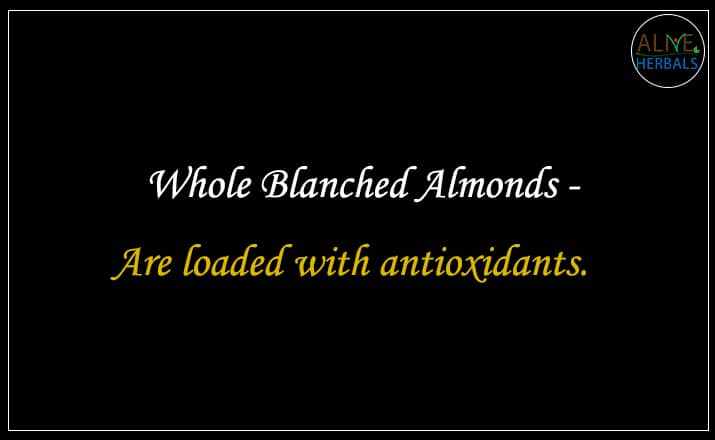 Whole Blanched Almonds - Buy from the nuts shop online 