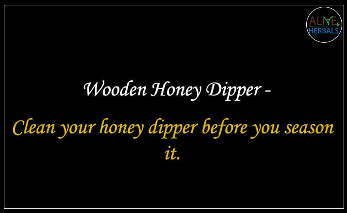 Wooden Honey Dipper - Buy from the natural herb store