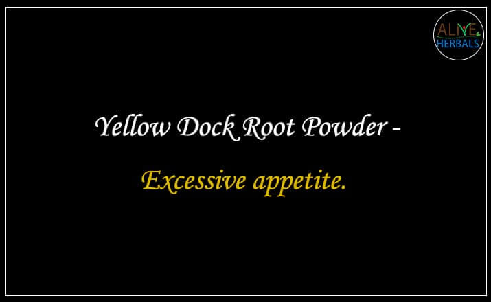 Yellow Dock Root Powder - Buy from the natural herb store
