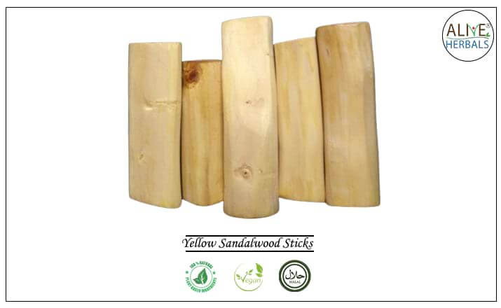 Yellow Sandalwood Sticks - Buy from the health food store