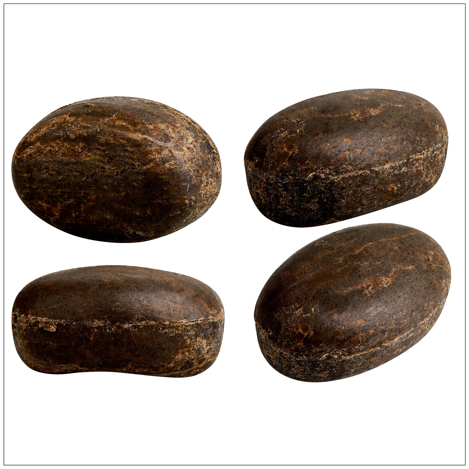 Handcrafted African Black Bar Soap rich in shea butter, ideal for deep cleansing and soothing skin naturally.