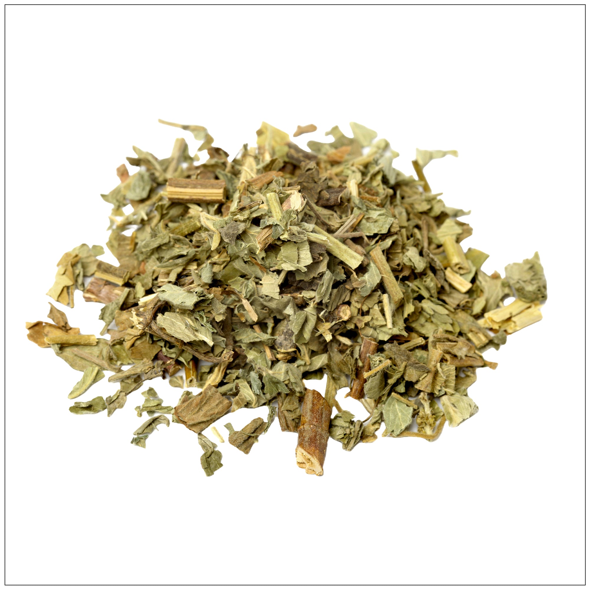 Fresh Agrimony herb with yellow flowers used in traditional herbal remedies and natural wellness treatments.