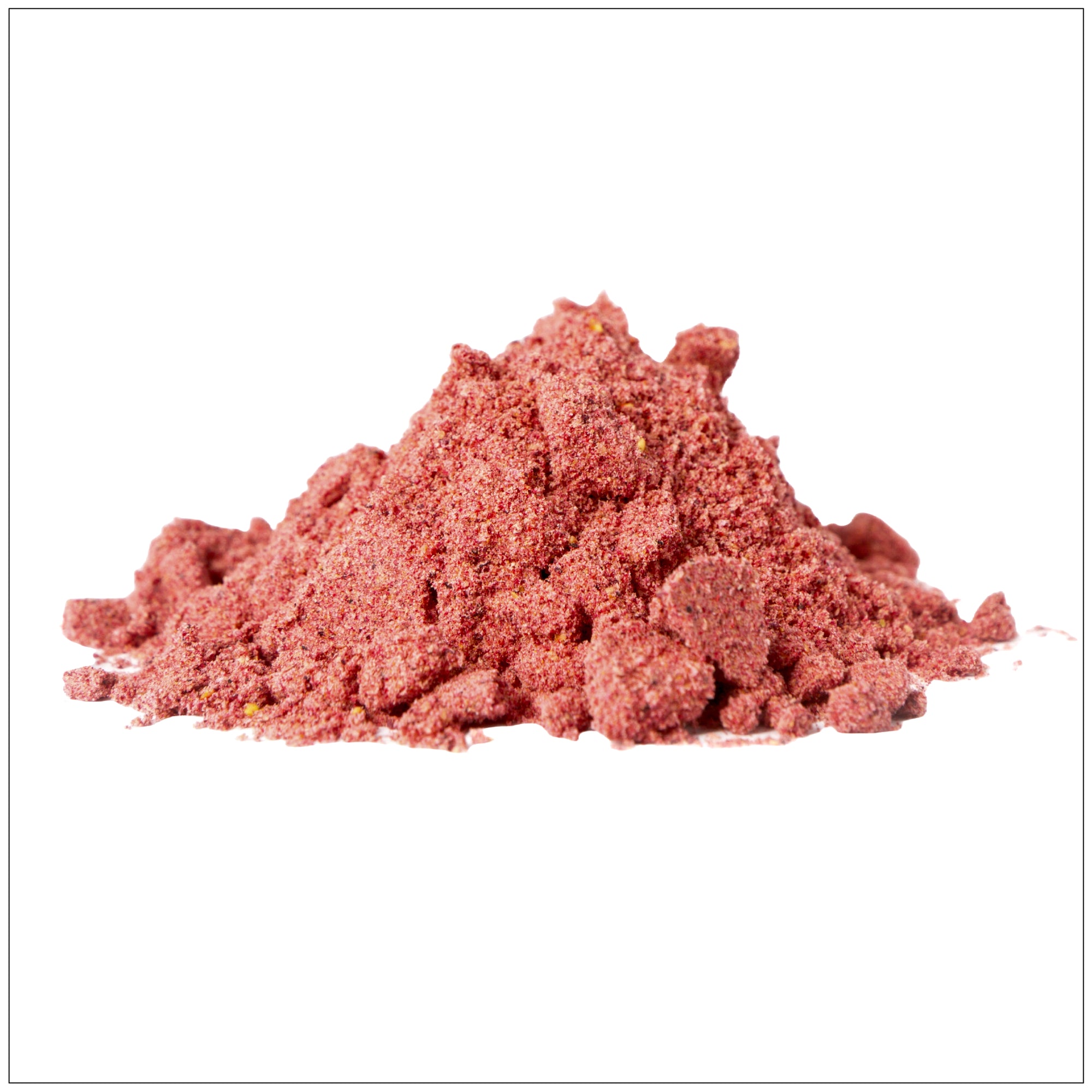 Vibrant natural blueberry powder in a wooden spoon on a rustic background, rich in antioxidants