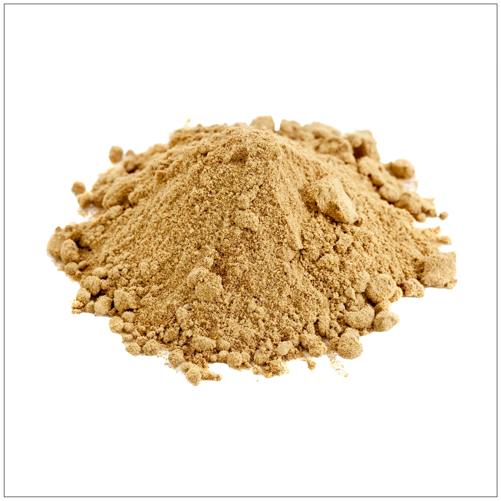 Camu Camu Powder in a wooden spoon with fresh camu camu berries on a rustic table