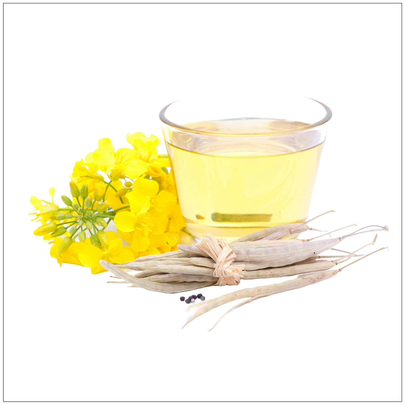 Pure Canola Oil in a clear bottle, ideal for heart-healthy cooking and frying, rich in omega-3 and low in saturated fat.