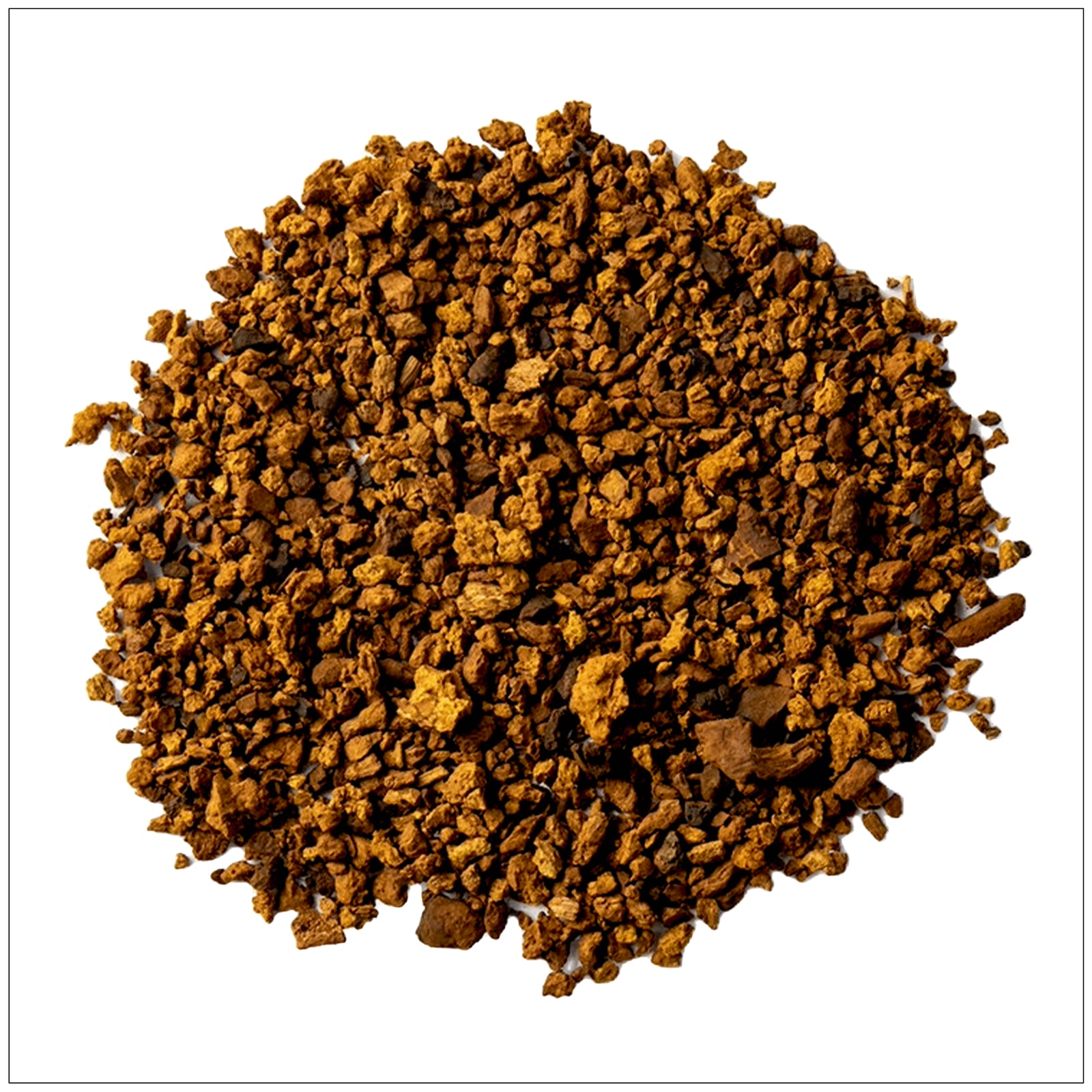 Premium wild-harvested Chaga mushroom chunks ideal for tea, packed with antioxidants and nutrients.