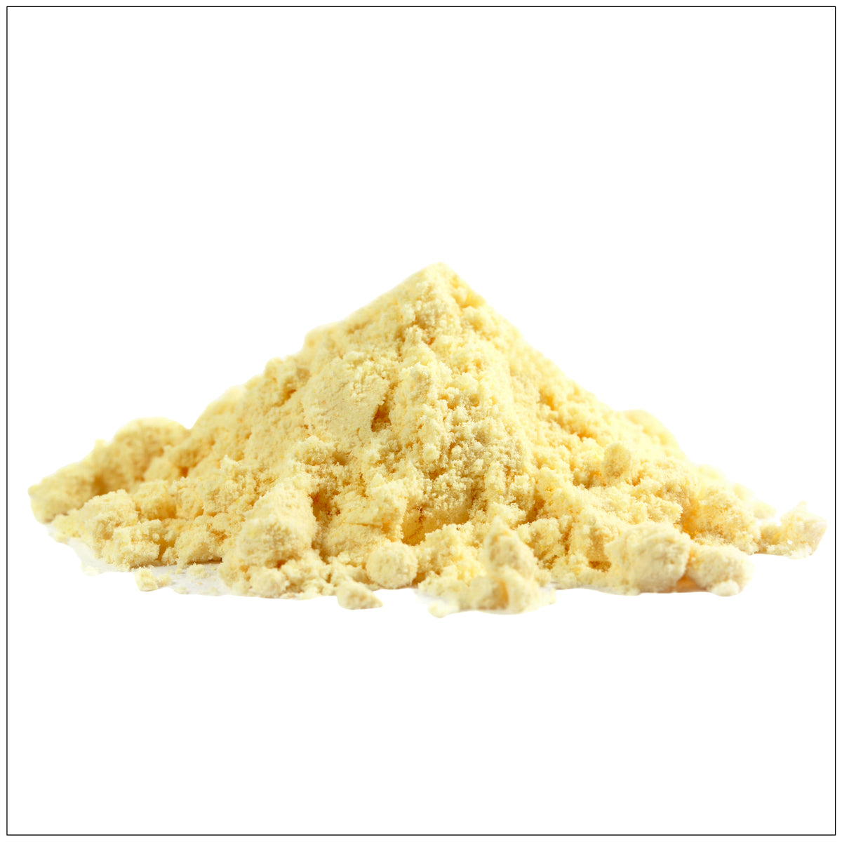 Chickpea flour in a wooden bowl with raw chickpeas, a healthy gluten-free flour alternative