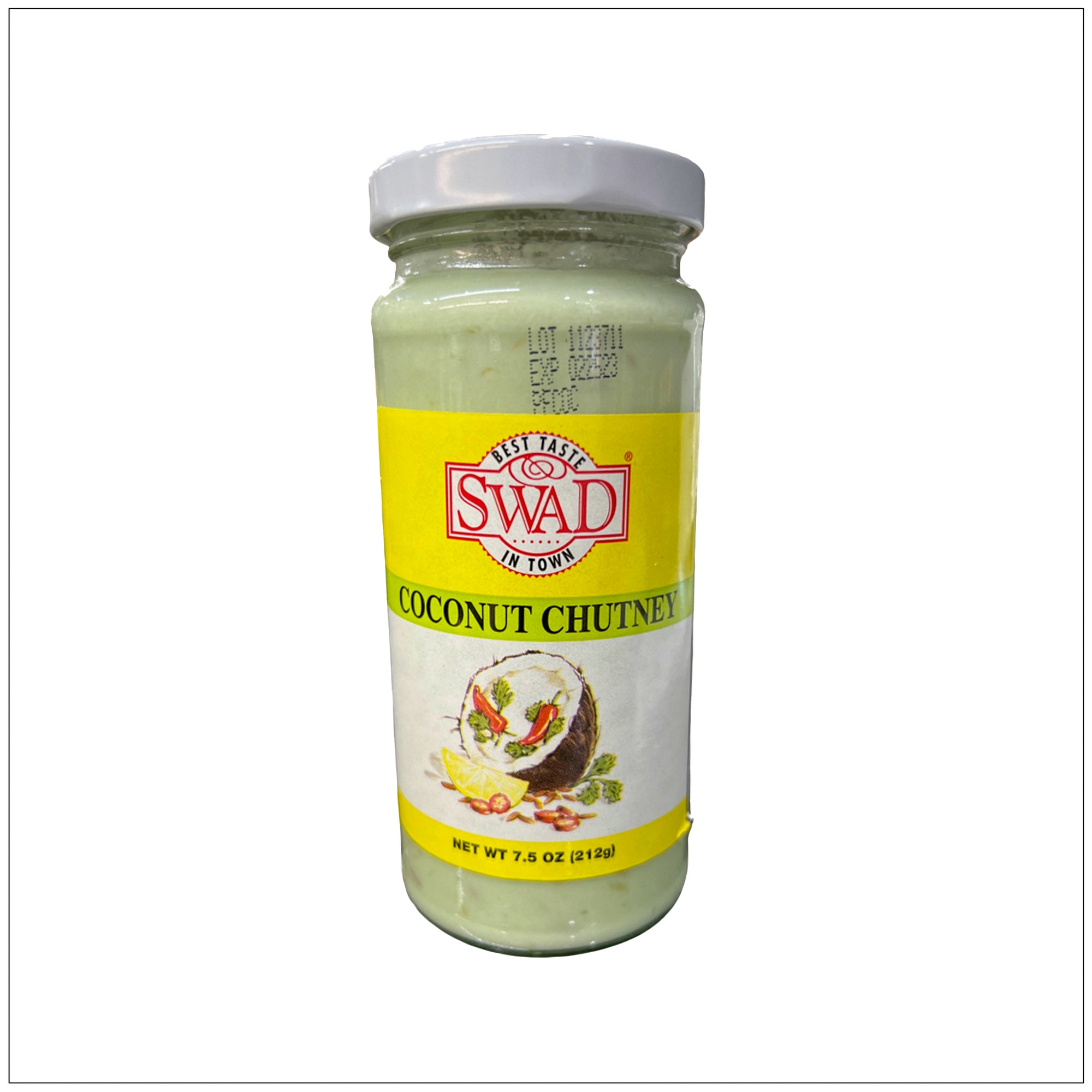 Creamy South Indian coconut chutney made with fresh coconut, green chilies, and herbs in a bowl.