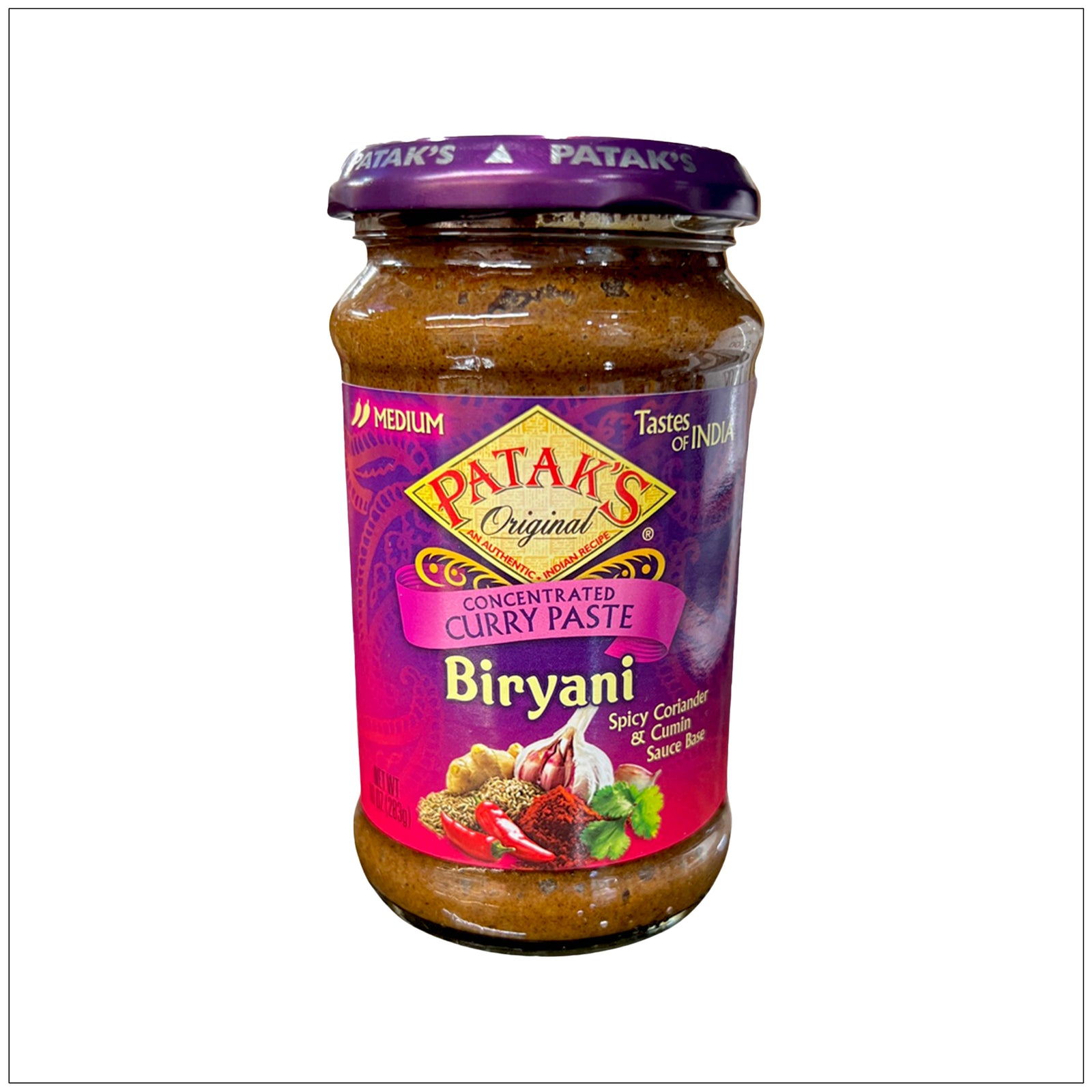 Concentrated Biryani Curry Paste Medium spicy blend for authentic Indian biryani flavor, perfect for home cooking.