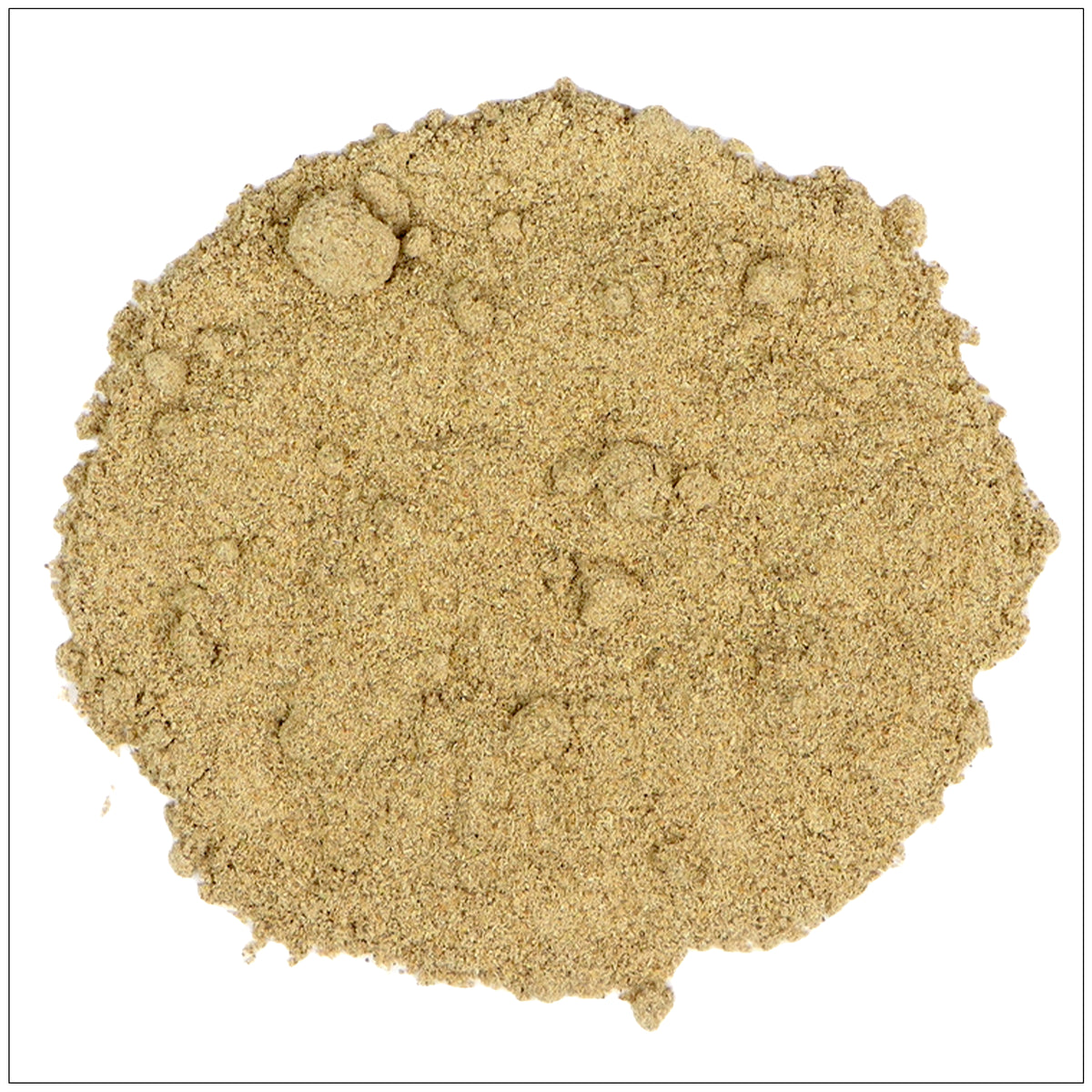 Cramp bark powder in a wooden spoon on a rustic table, used for menstrual and muscle cramp relief.