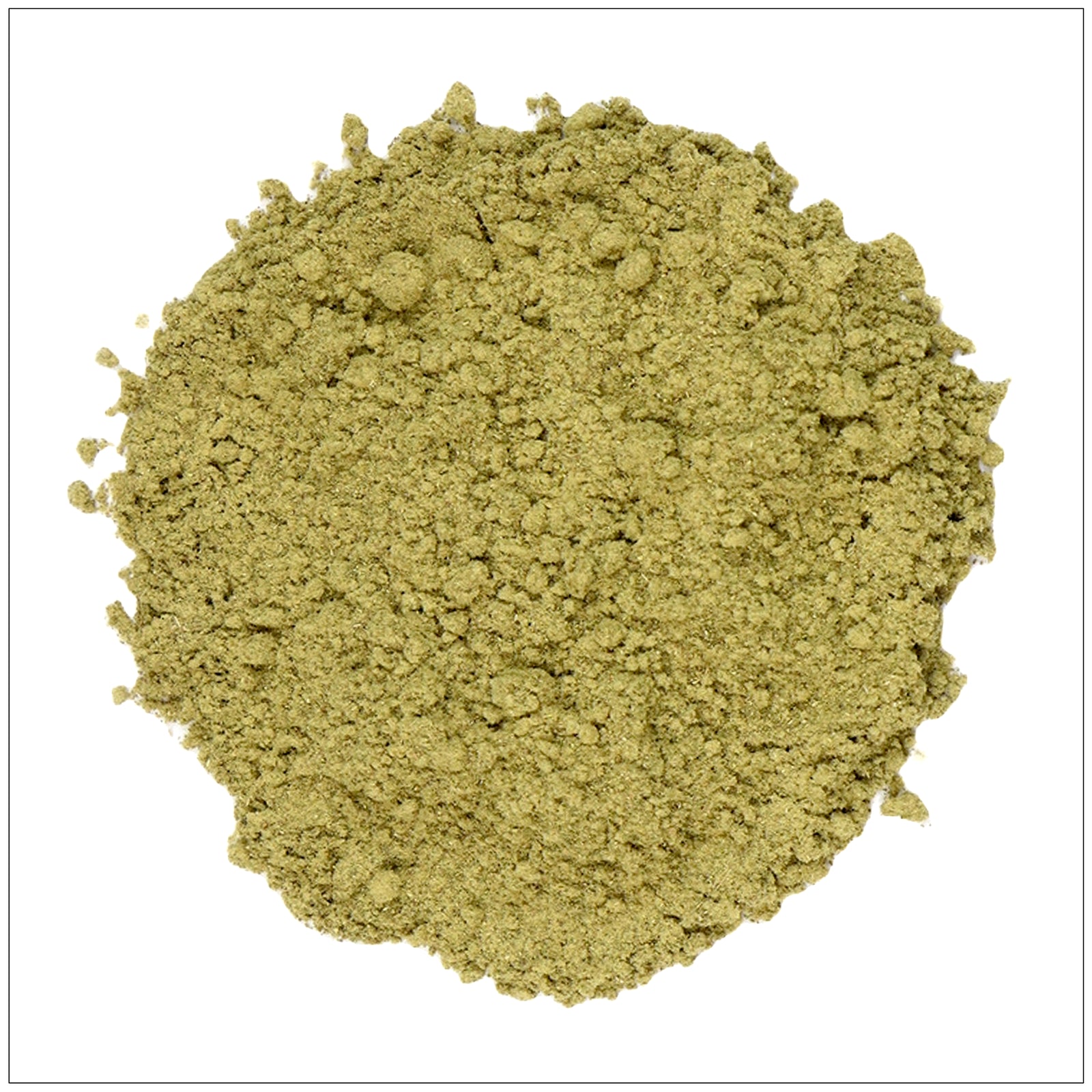 Damiana Leaf Powder in a resealable pouch, ideal for tea, tinctures, or herbal blends.