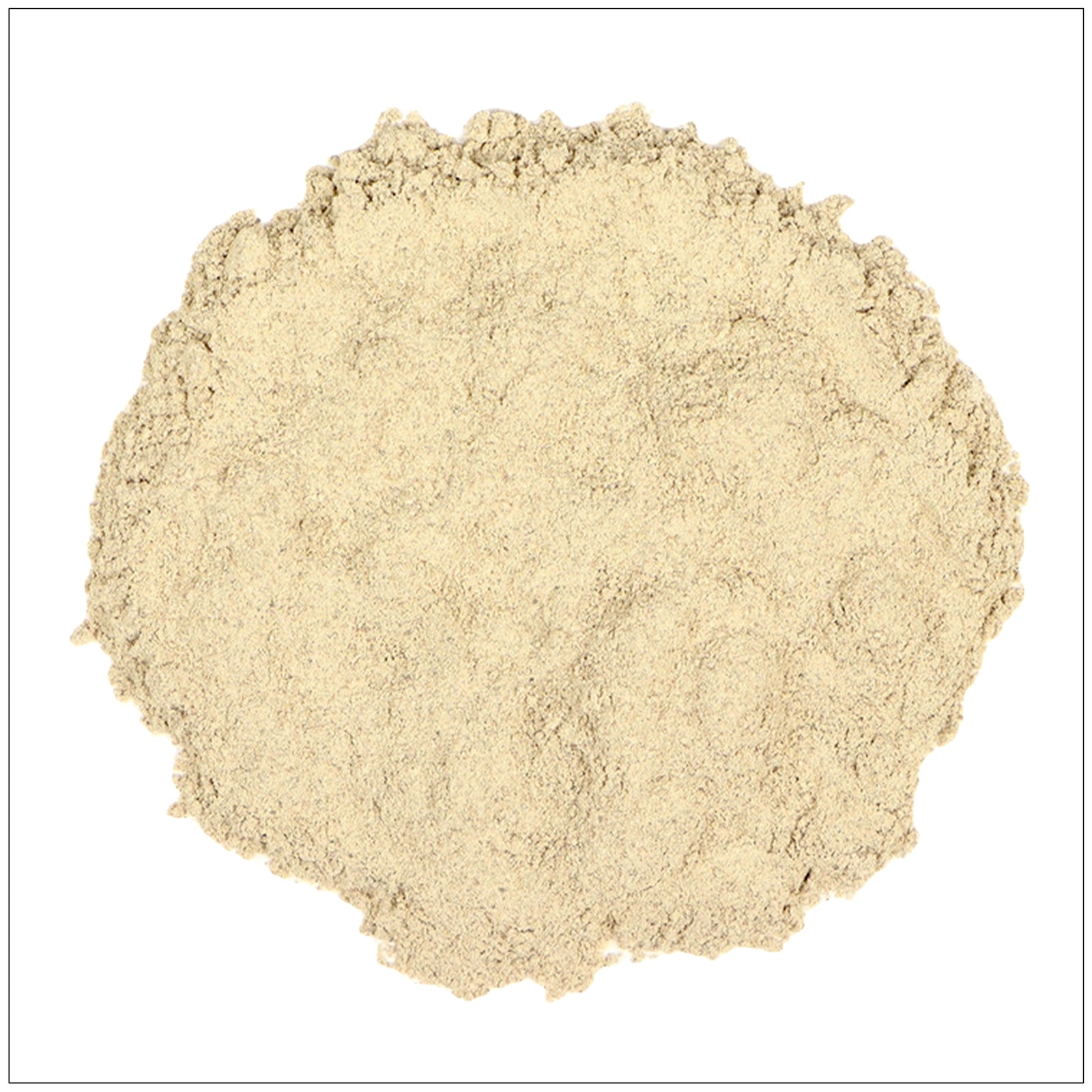 Devil's Claw Root Powder in a bowl, herbal supplement for joint support and inflammation relief.