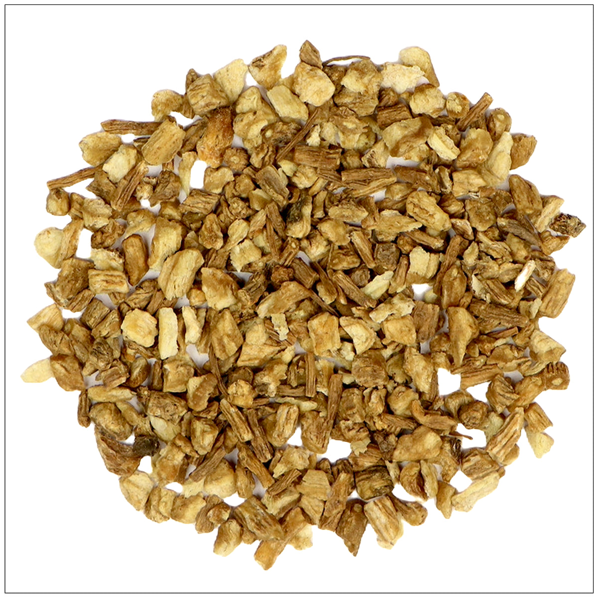 Dried Dong Quai root slices used in traditional herbal medicine for women’s health and hormonal balance.
