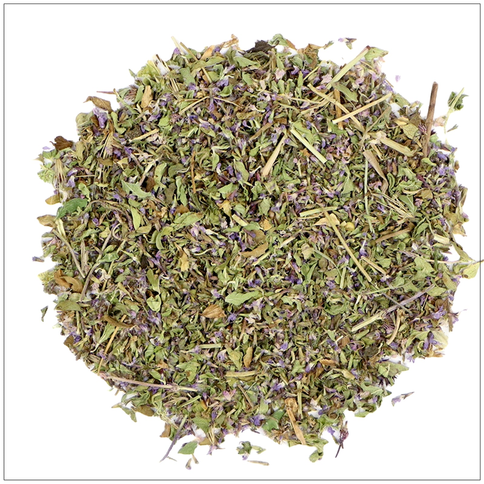 Dried pennyroyal herb leaves for teas, remedies, and natural home use, shown loose and aromatic.