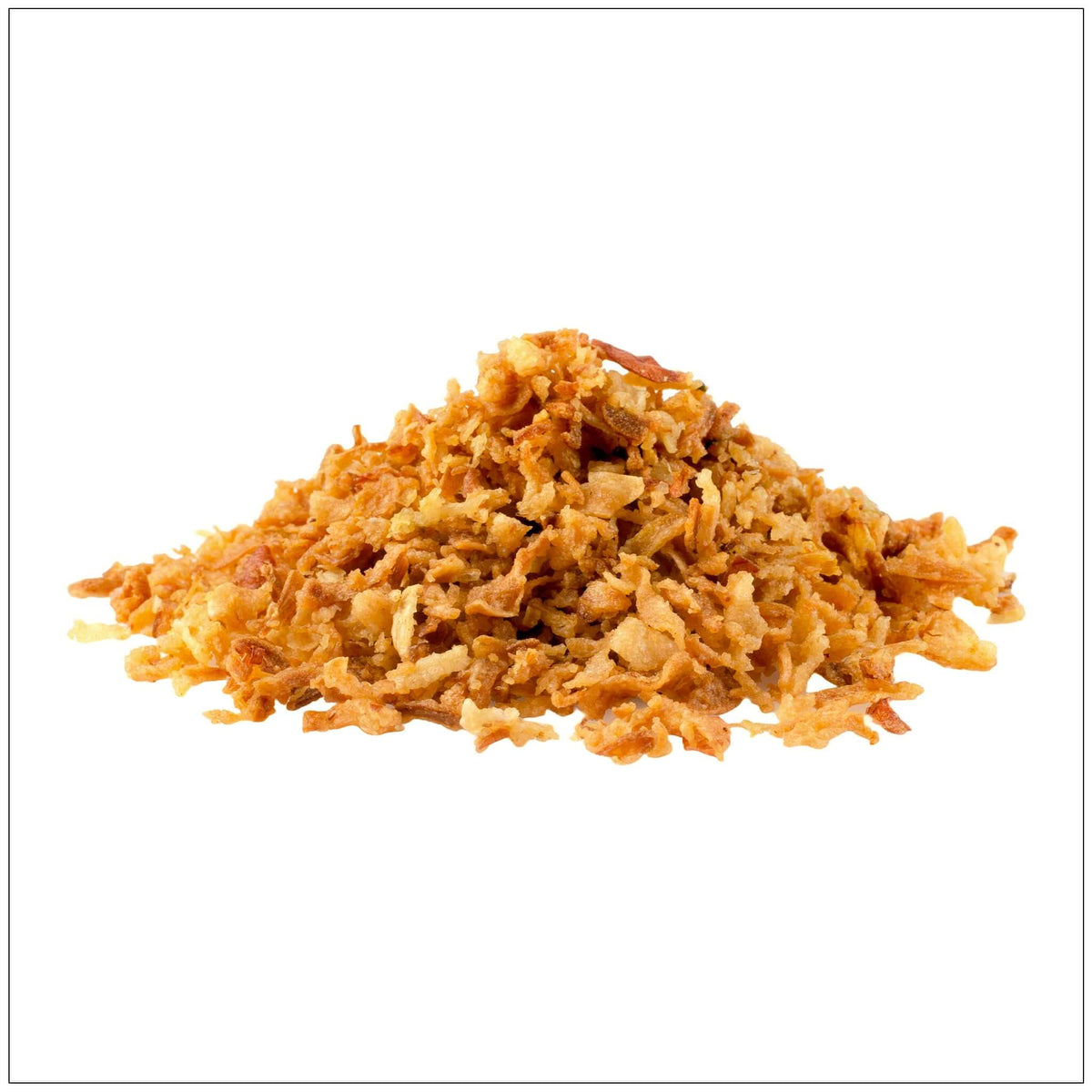 Crispy fried shallots, a savory and crunchy snack, perfect for adding flavor to dishes. Available in the USA for culinary enthusiasts