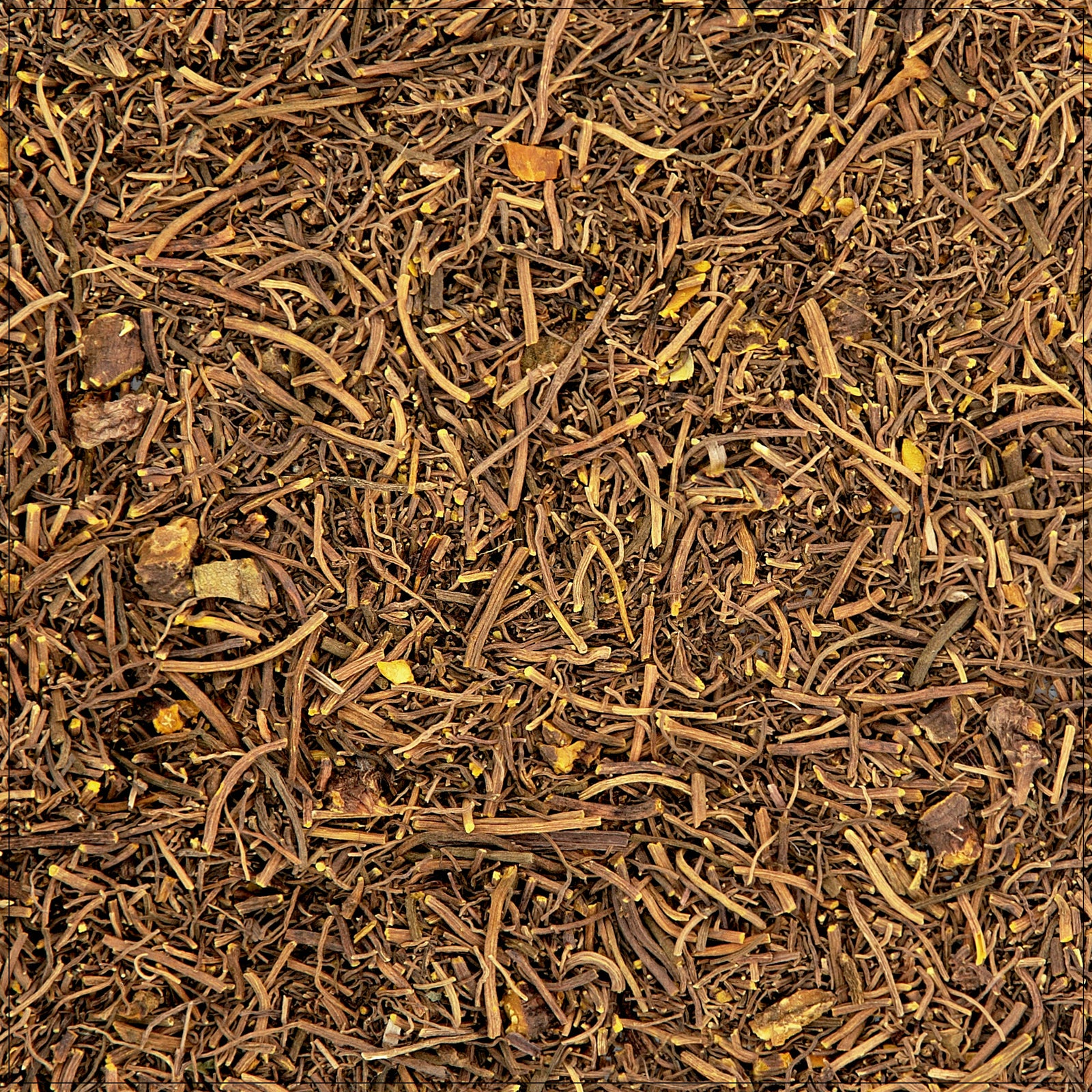 Dried Goldenseal root powder in a wooden bowl, used for immune and digestive health support.