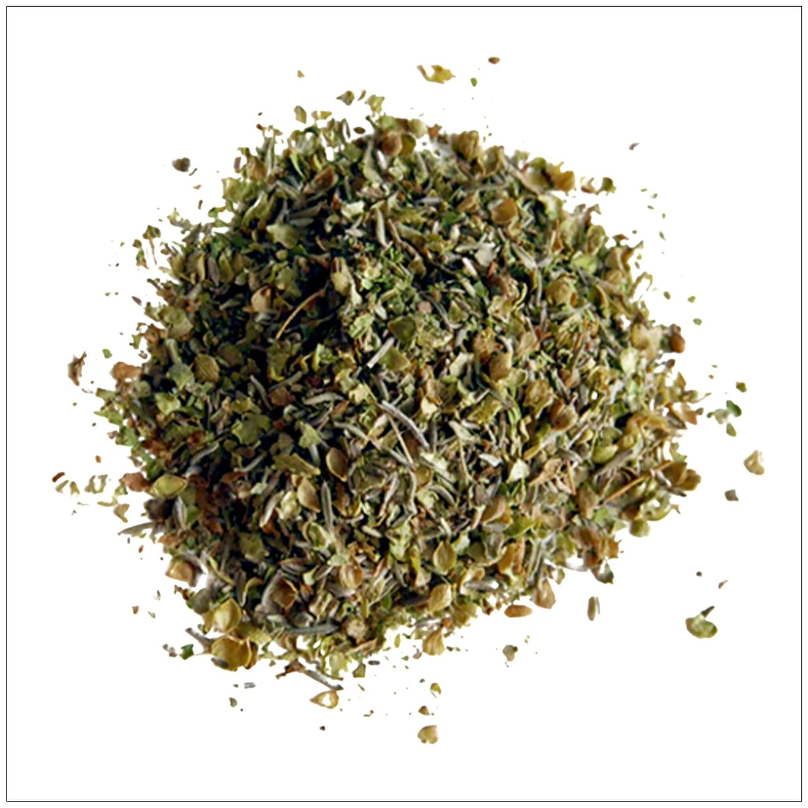 Dried Herbes de Provence blend with thyme, rosemary, and savory for seasoning meats, veggies, and sauces.