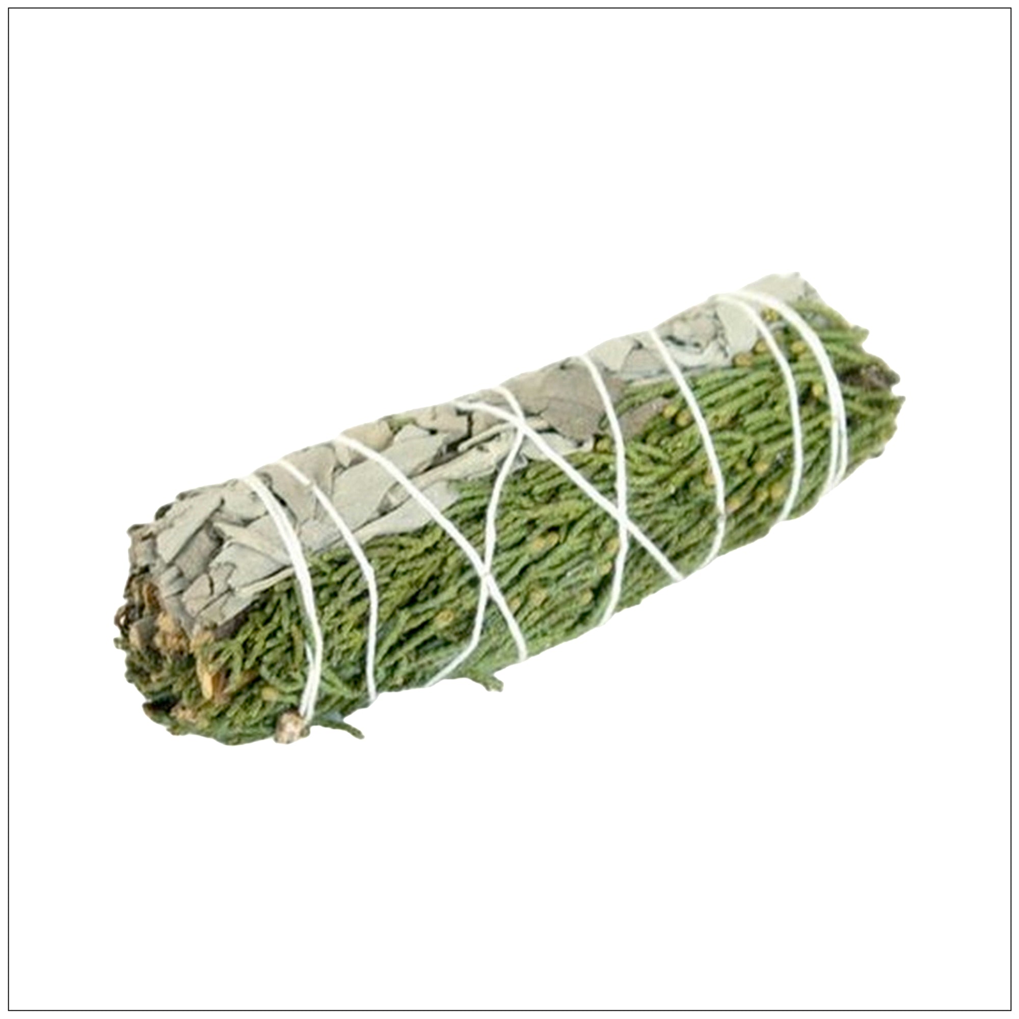 Handcrafted Juniper smudge stick for cleansing, purification, and spiritual energy balance.