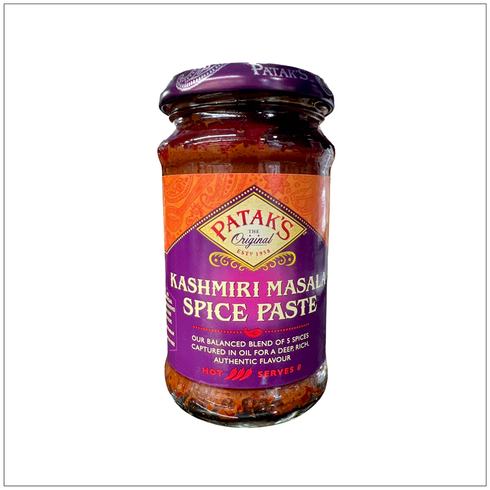 Bold and flavorful Kashmiri Masala Spice Paste Hot, perfect for adding authentic heat to Indian-style dishes.
