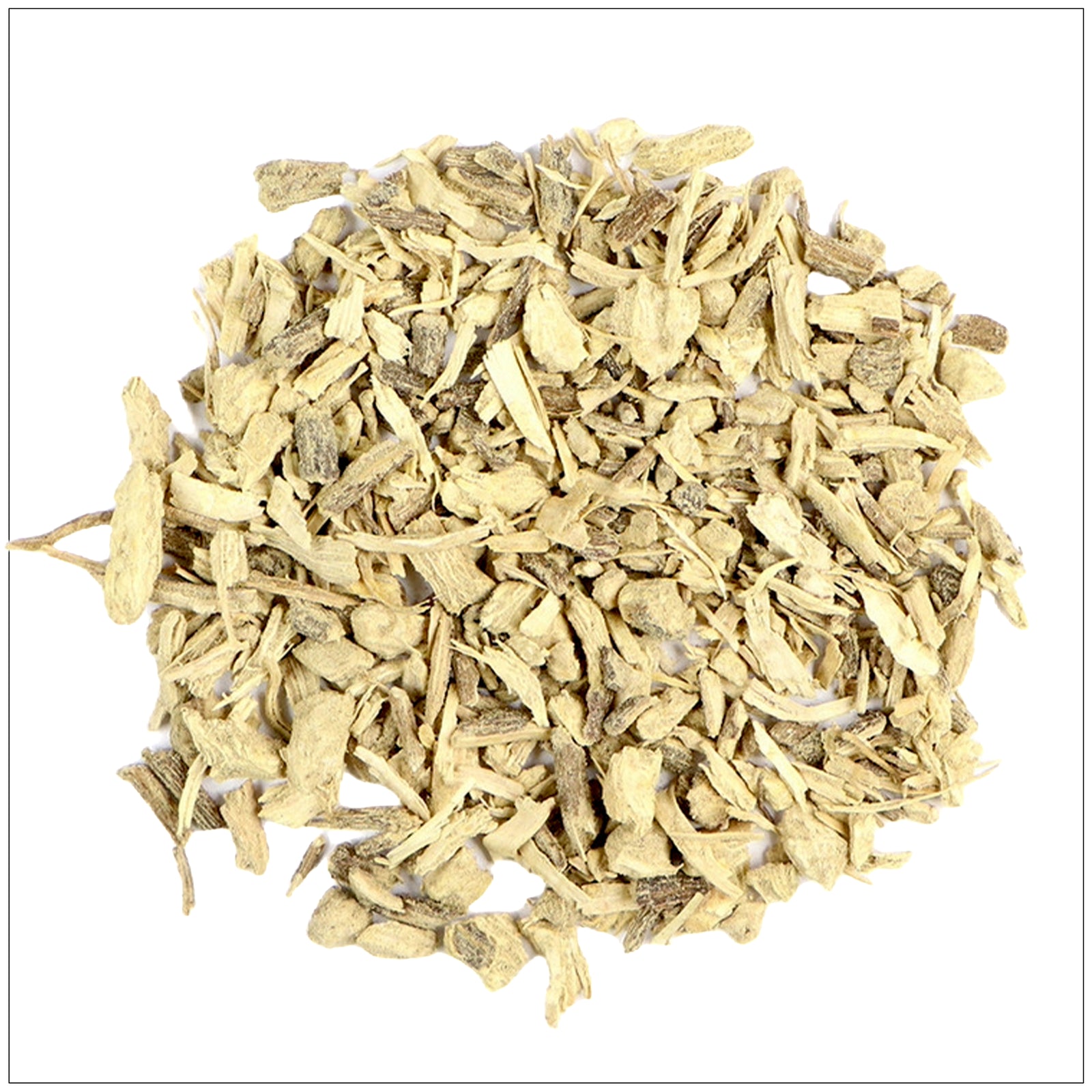 Kava Kava Root powder in wooden bowl with leaves, used for calming and relaxation benefits