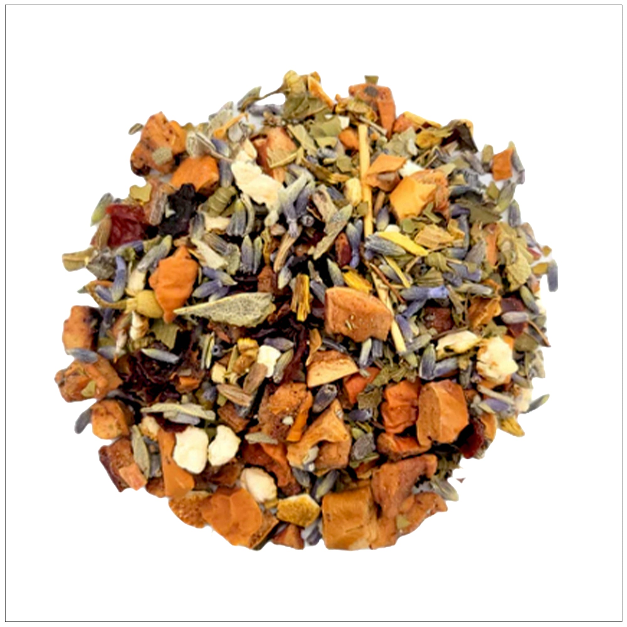 Fresh lavender sage bundle with purple flowers and green leaves, used for relaxation and cleansing.