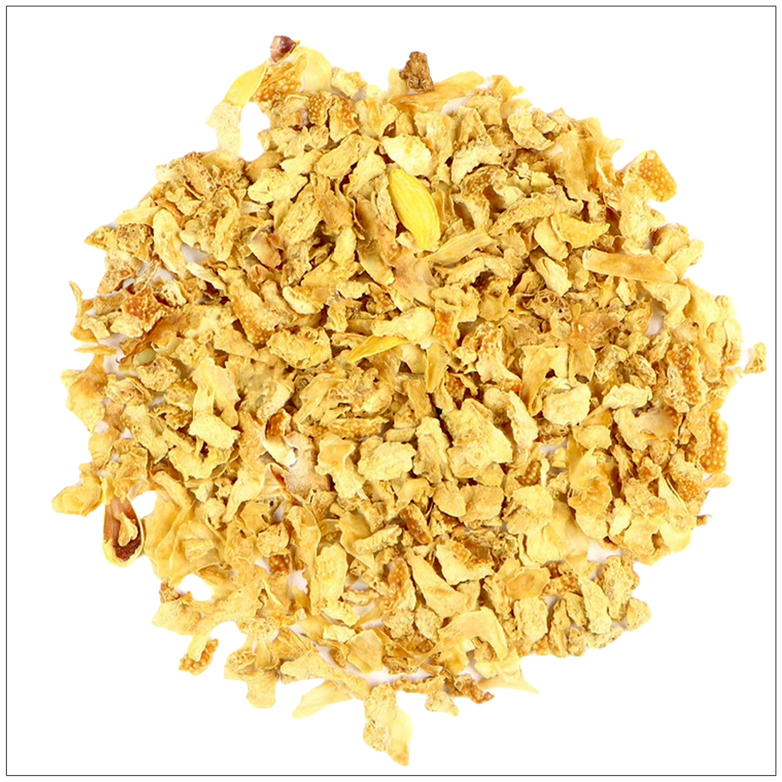 Fresh lemon peel curled on a white surface, highlighting its vibrant yellow color and textured zest.