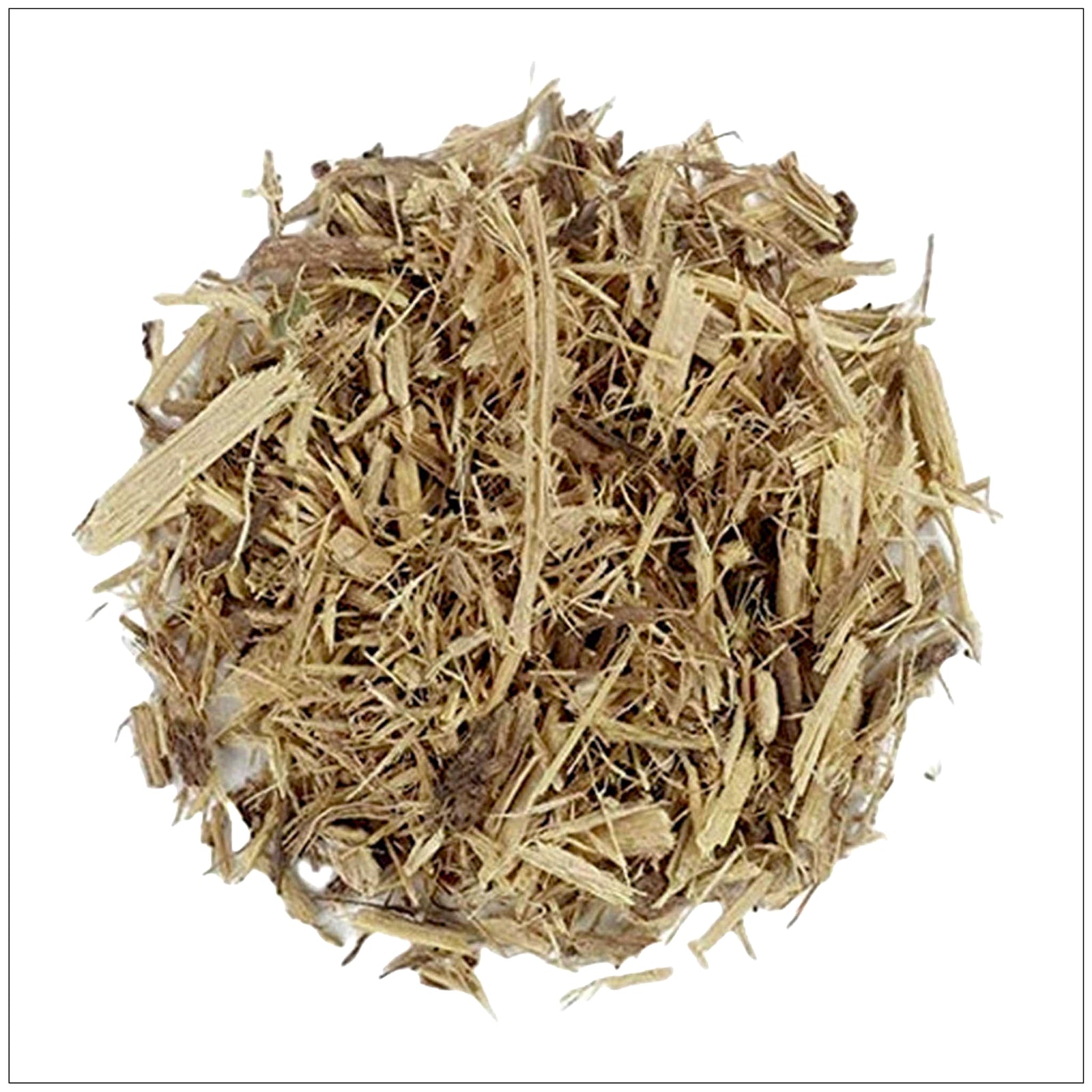 Dried licorice root cut pieces for herbal tea, traditional remedies, and natural sweet flavoring.